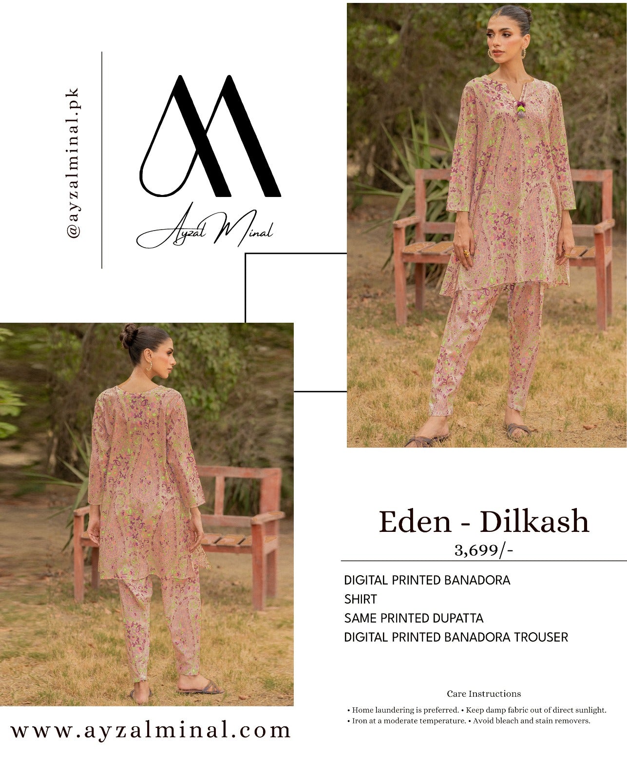 Ayzal Minhal BanaDora 3P Unstitched