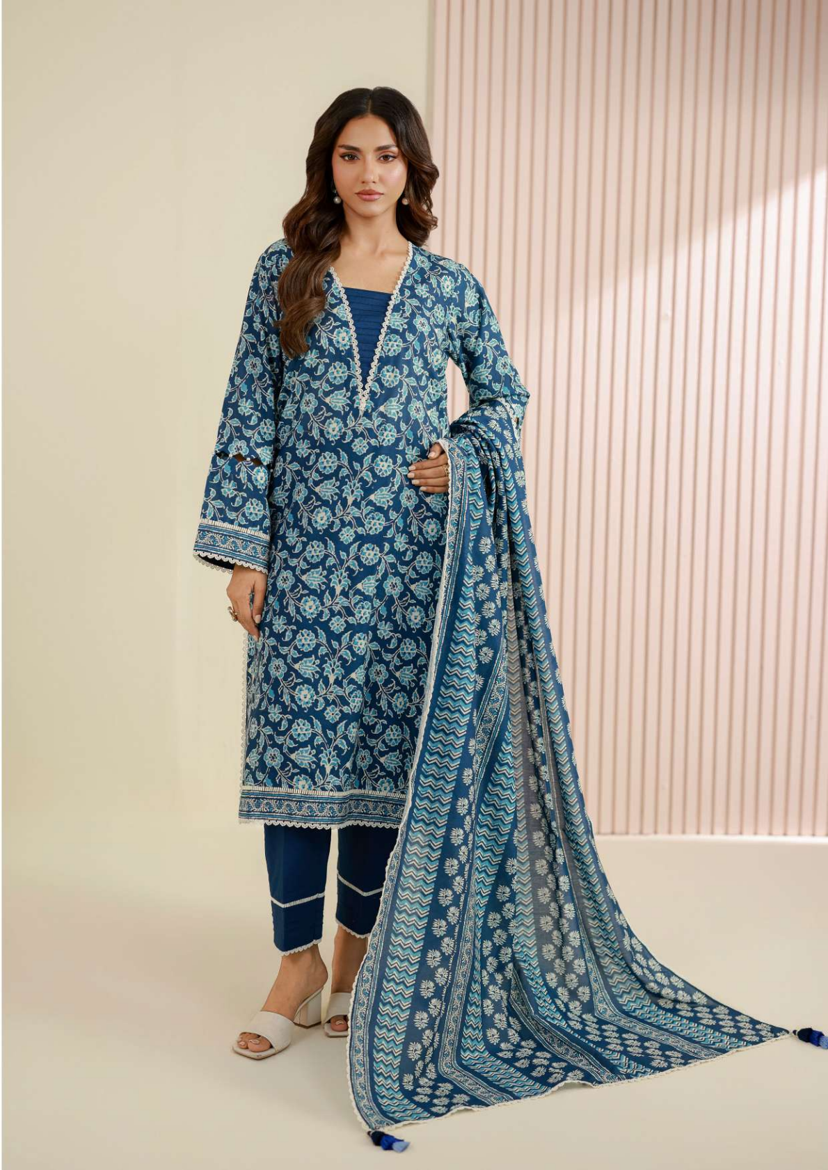 ZELLBURY Unstitched Lawn Collection 2026 Design # WUS26X30943