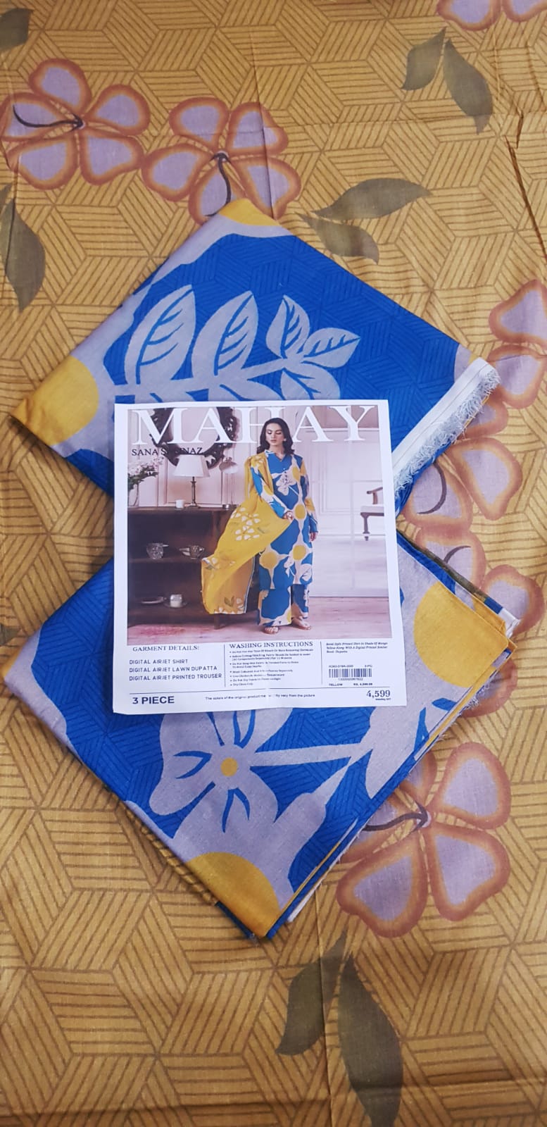 Sana Safinaz Lawn Unstitched 3 Pieces ❤️🔥
