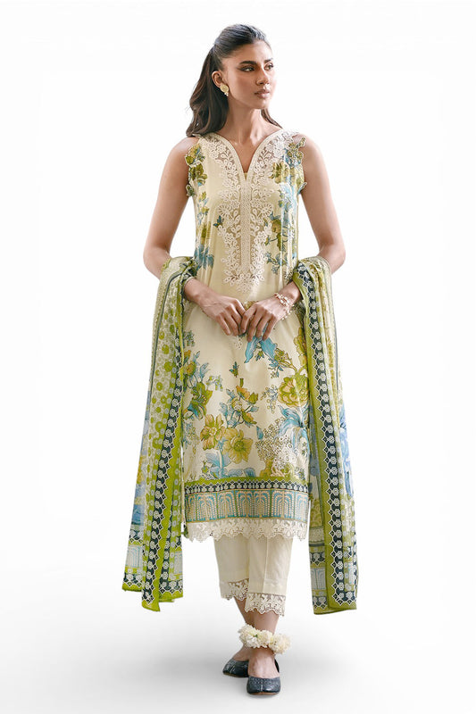 Gul Ahmed IUSTKSD-4111 Emb Lawn 3PCS