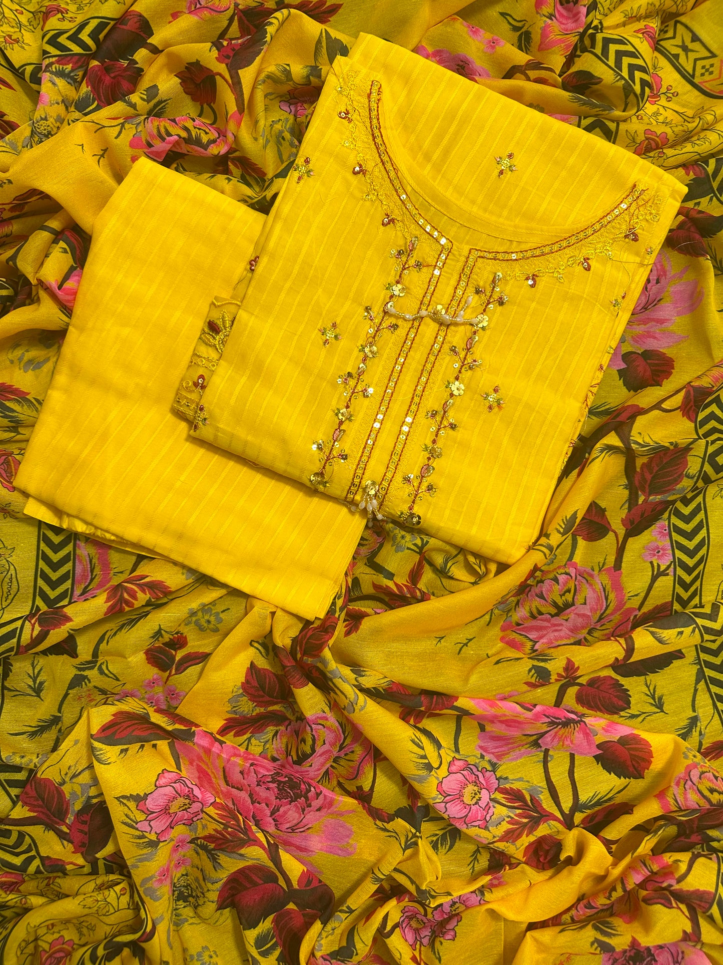 BQ EMBROIDERY STITCHED 3PCS RANDOMLY ANY COLOR/ ANY DESIGN