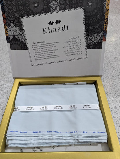 Khaadi Gents With Box Unstitched Soft Cotton