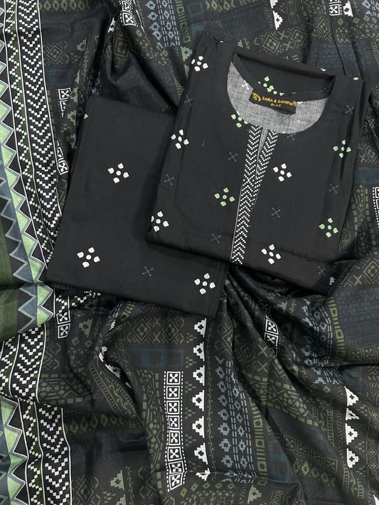 Saira Samina Black Stitch 3Pcs