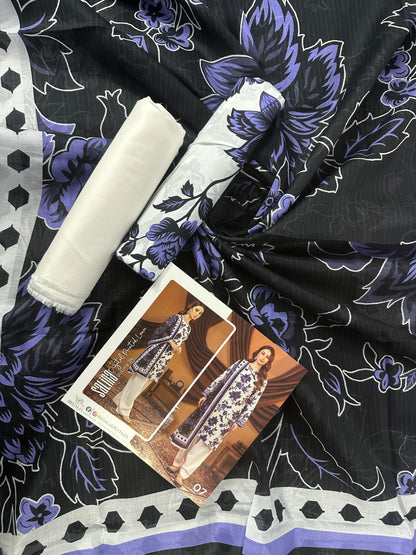 SALINA D-07 DIGITAL PRINTED LAWN  3PCS