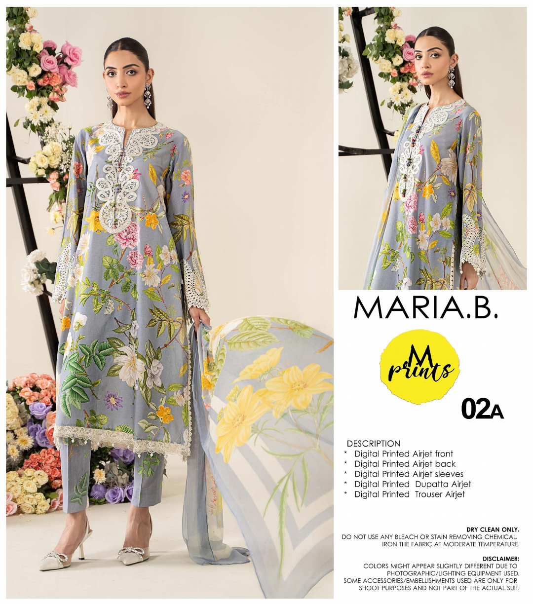 MARIA.B Unstitched Lawn 3 Pieces in Wholesale Price 🔥❤️