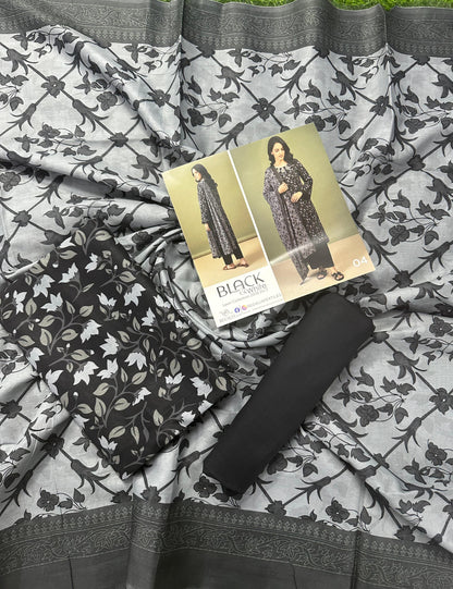 Salina Black & White Lawn Collection Vol-2 Design # 4