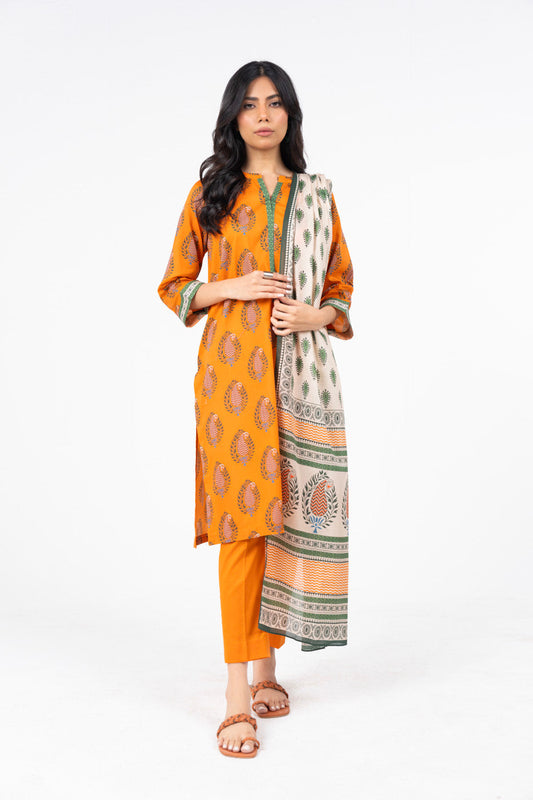 Alkaram 100% Original Lawn 3 Piece 😉🧡