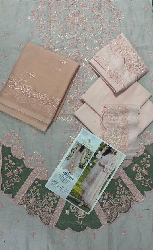 LUXURY PREMIUM Laser Embroidered Lawn Unstitched Collection 2026 Design# SSW6U3P268UT