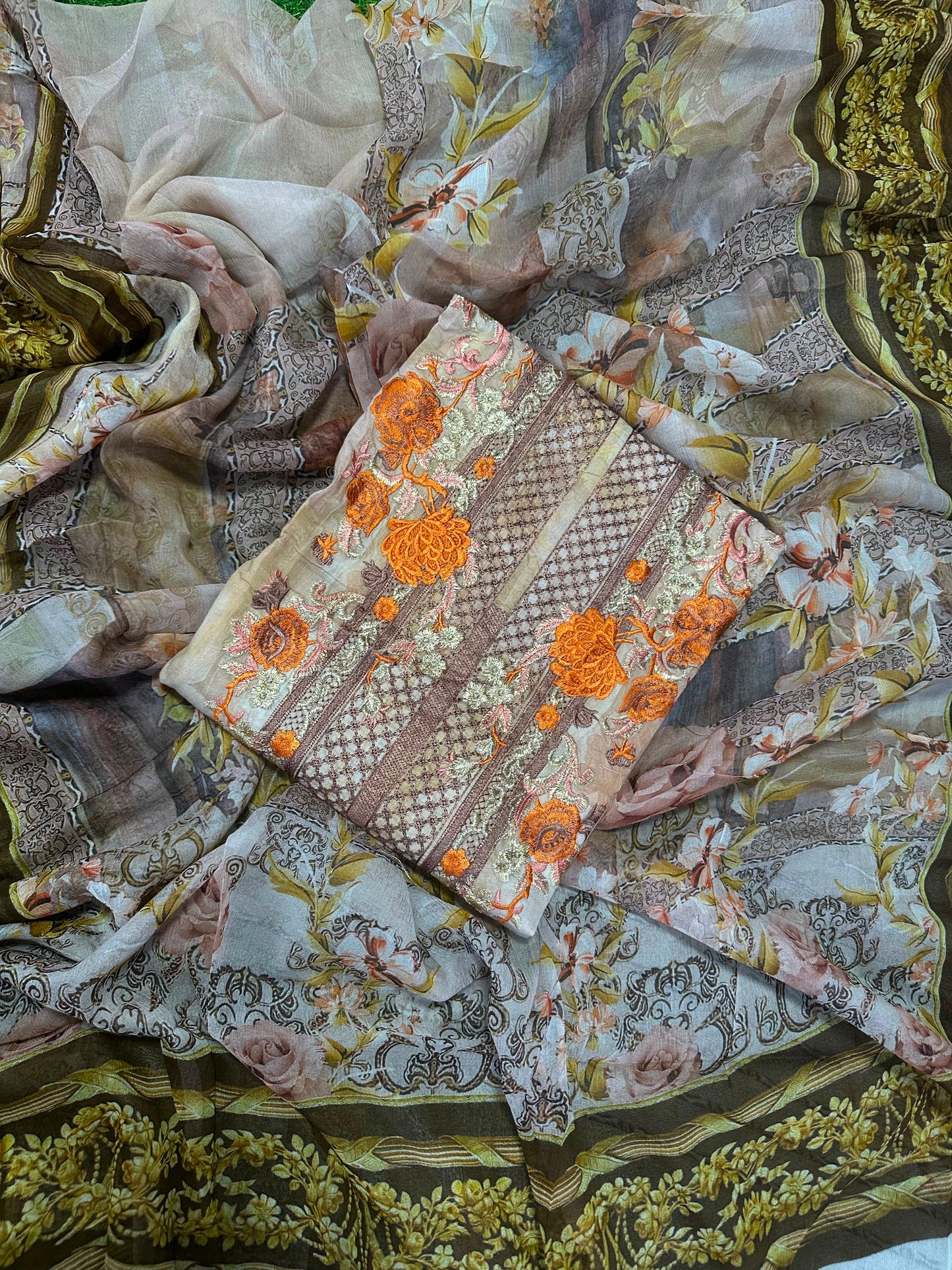 Wajdan 2Pcs Printed Lawn