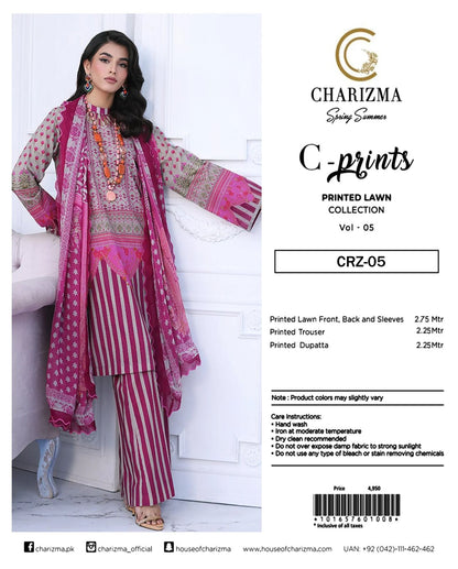 🔰 Charizma C - Prints 🔰 💗
3 Piece Unstitched Lawn 💞✨👌