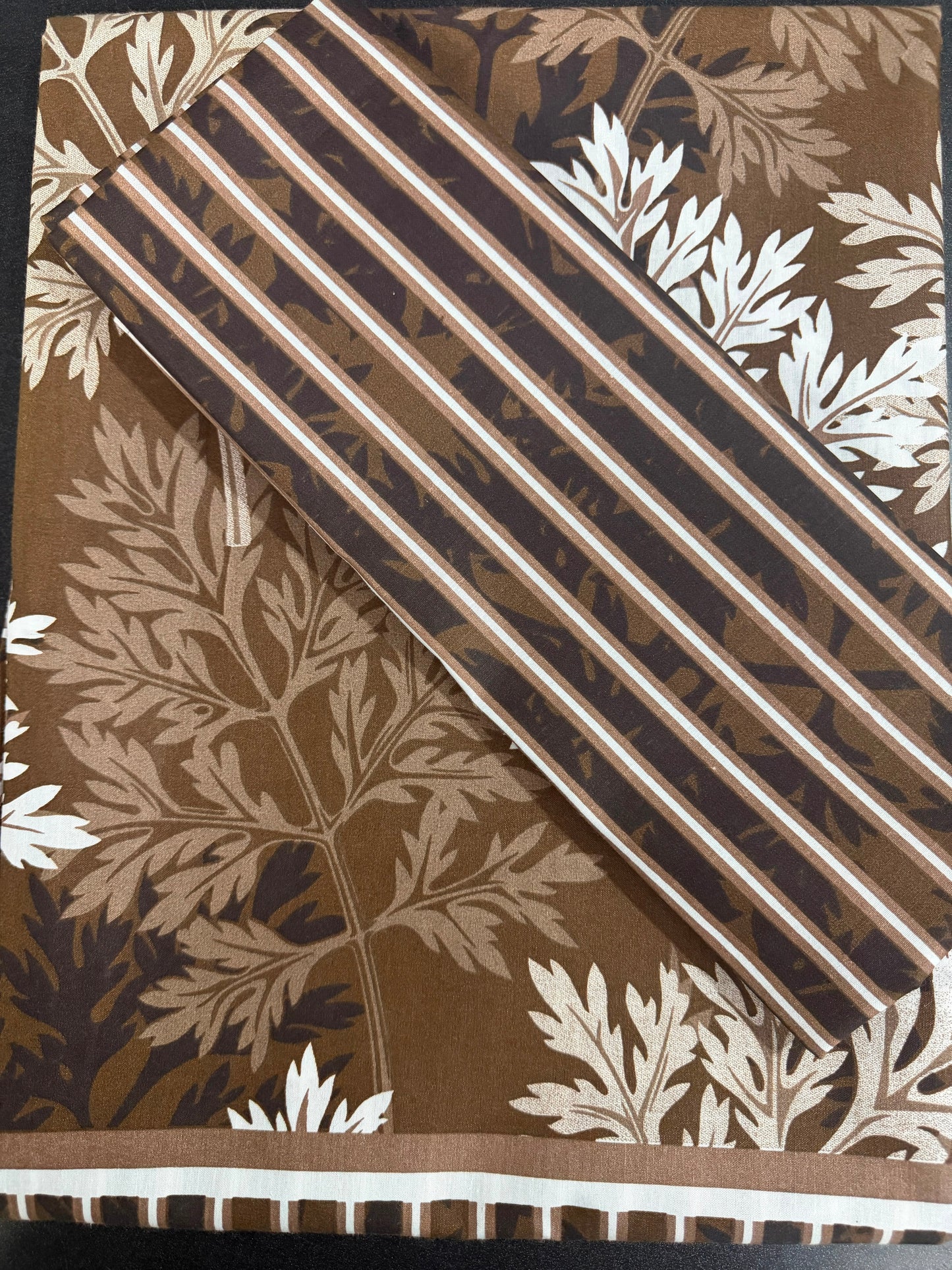 Salonika Brown Double Bed Bedsheets