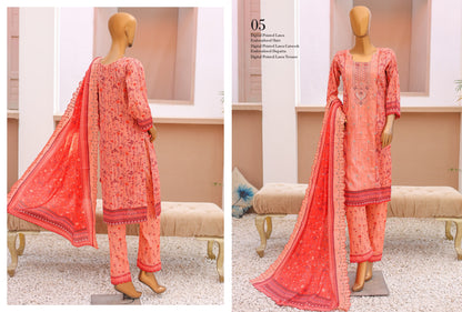 Sunehri Emboridery Lawn 3P