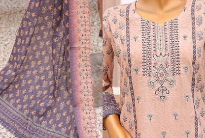 Sunehri Emboridery Lawn 3P